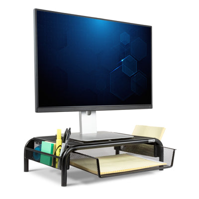 Metal Art Organizer 5 Monitor Stand with Drawer